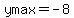 ymax=-8
