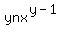ynx%5E%28y-1%29