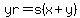 yr=s%28x%2By%29