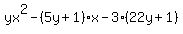 yx%5E2-%285y%2B1%29x-3%2822y%2B1%29+