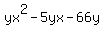 yx%5E2-5yx-66y