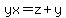 yx+=+z%2By