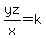 yz%2Fx=k