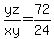 yz%2Fxy=72%2F24