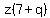 z%287+%2B+q%29+