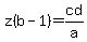 z%28b-1%29=cd%2Fa