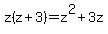 z%28z%2B3%29+=+z%5E2+%2B+3z