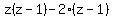 z%28z-1%29-2%28z-1%29