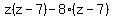 z%28z-7%29-8%28z-7%29