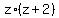 z%2A%28z%2B2%29
