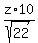 z%2A10%2Fsqrt%2822%29