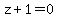 z%2B1+=+0