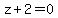 z%2B2=0