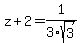 z%2B2+=+1%2F3sqrt%283%29