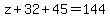 z%2B32%2B45=144