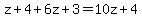 z%2B4%2B6z%2B3=10z%2B4