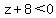 z%2B8+%3C+0