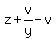 z%2Bv%2Fy-v