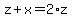 z%2Bx=2%2Az