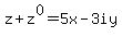 z%2Bz%5E0=5x-3iy
