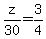 z%2F30=3%2F4