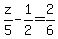 z%2F5-1%2F2=2%2F6