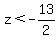 z%3C-13%2F2