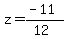 z=%28-11%29%2F%2812%29