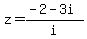 z=%28-2-3i%29%2Fi