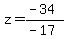 z=%28-34%29%2F%28-17%29