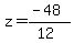 z=%28-48%29%2F%2812%29