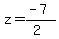 z=%28-7%29%2F%282%29