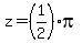 z=%281%2F2%29pi