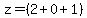 z=%282%2B0%2B1%29