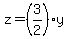 z=%283%2F2%29y