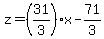 z=%2831%2F3%29x-71%2F3