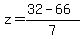 z=%2832-66%29%2F7