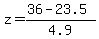 z=%2836-23.5%29%2F4.9