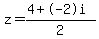 z=%284%2B-2i%29%2F2