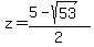 z=%285-sqrt%2853%29%29%2F2
