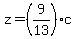 z=%289%2F13%29c