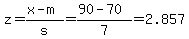 z=%28x-m%29%2Fs=%2890-70%29%2F7=2.857