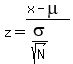 z=%28x-mu%29%2F%28sigma%2Fsqrt%28N%29%29