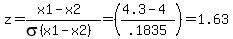 z=%28x1-x2%29%2Fsigma%28x1-x2%29=%28%284.3-4.0%29%2F.1835%29=1.63