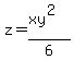 z=%28xy%5E2%29%2F6