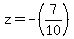 z=-%287%2F10%29