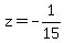 z=-1%2F15
