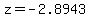 z=-2.8943