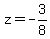 z=-3%2F8