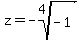 z=-root%284%2C-1%29